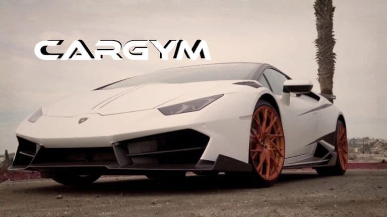 Lamborghini Huracán with custom wheels from CarGym, showcasing high-performance European car tuning.
