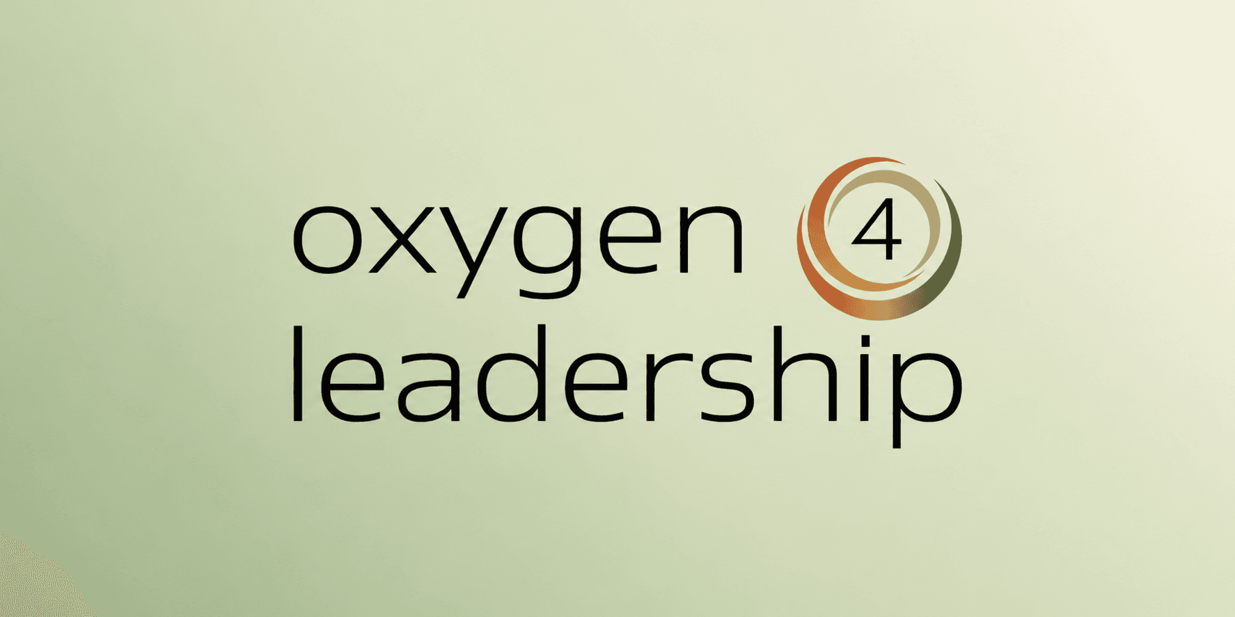 Logo for Oxygen 4 Leadership with stylized text and circular design elements