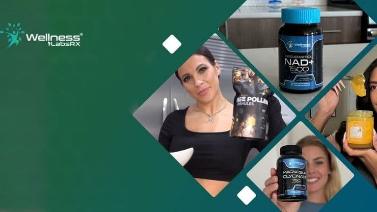 "Wellness LabsRx products, including supplements like Magnesium Glycinate and NAD+, empowering individuals through science-backed wellness solutions."