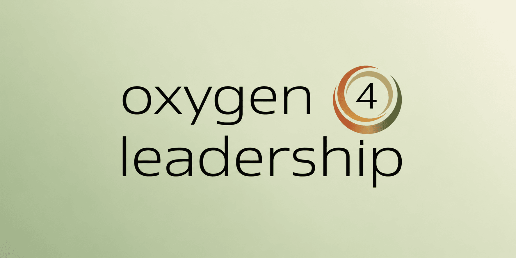 Logo for Oxygen 4 Leadership with stylized text and circular design elements