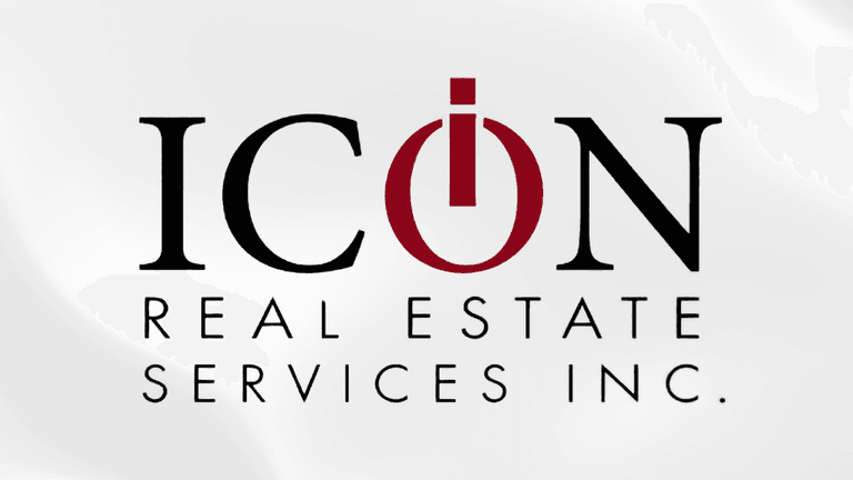 Logo of Icon Real Estate Services Inc. featuring stylized letters and an icon design