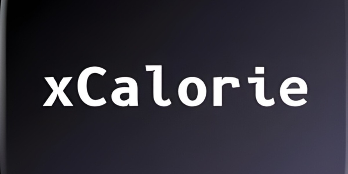 xCalorie logo, showcasing an innovative app that uses AI to provide personalized insights for sustainable weight loss success