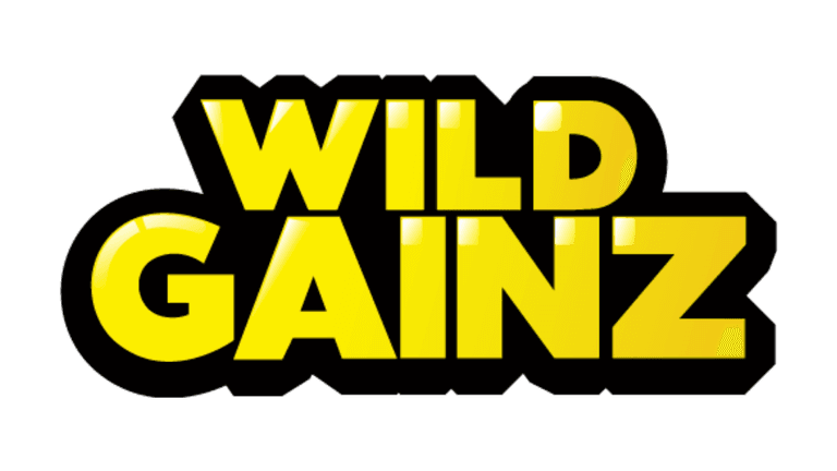 Wild Gainz logo showcasing bold yellow letters representing a creatine supplement company offering delicious, potent, and convenient performance nutrition.