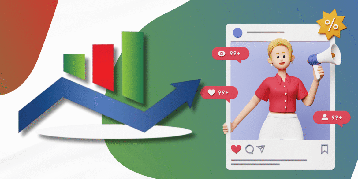 A vibrant graphic representing NJ Local Marketing’s focus on boosting local SEO performance, with a stylized bar graph and a character holding a megaphone, symbolizing effective online marketing and client success.