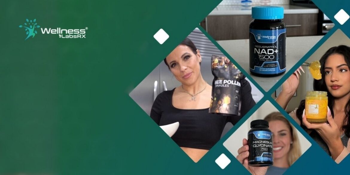 "Wellness LabsRx products, including supplements like Magnesium Glycinate and NAD+, empowering individuals through science-backed wellness solutions."