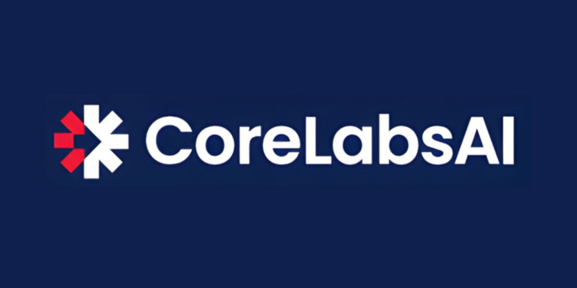 CoreLabs AI logo with red and white star design, representing precision-driven AI transformation for global enterprises.