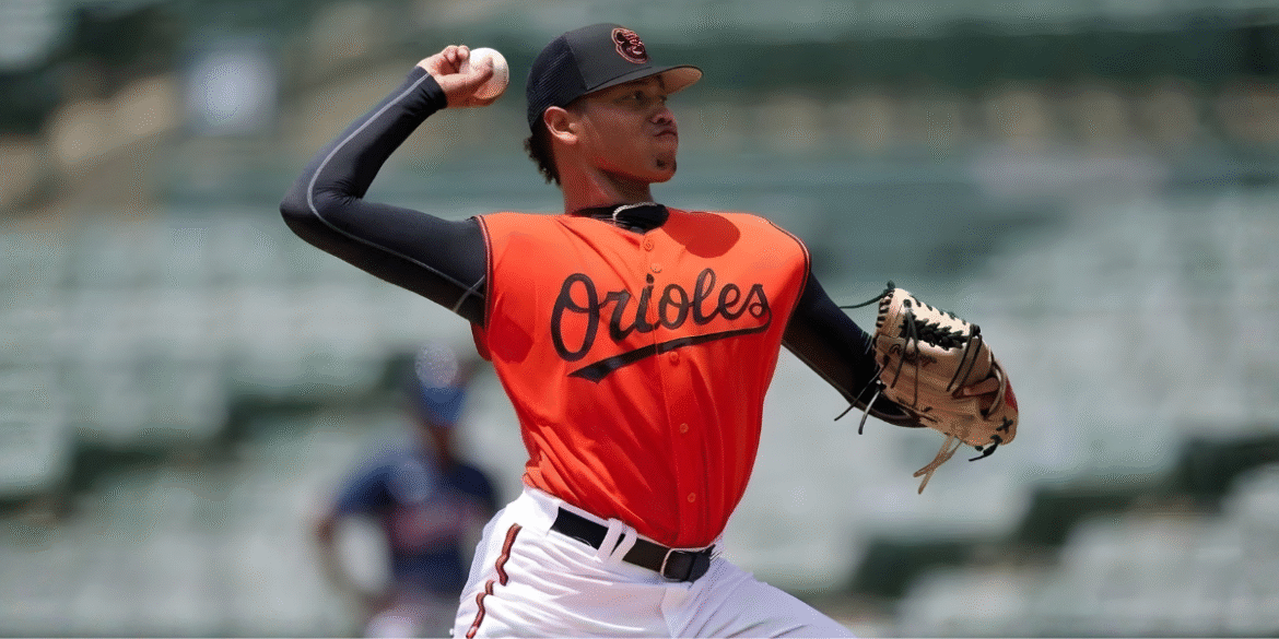Harol Arias, Baltimore Orioles pitcher, showcasing his versatility and leadership as he progresses toward his MLB breakthrough.