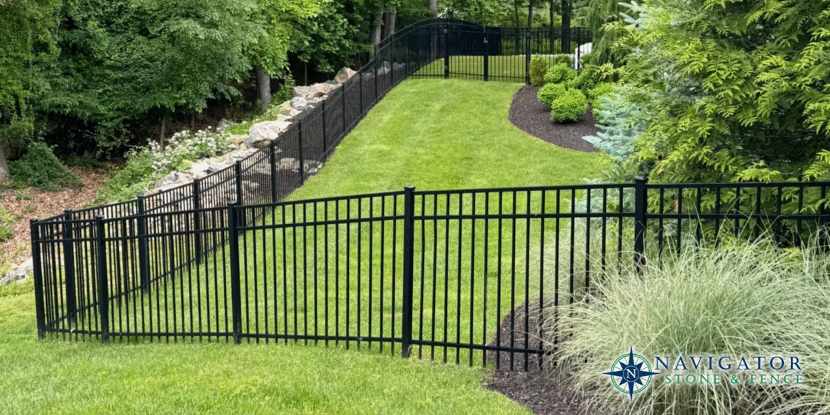 Hardscaping company designing custom stone patios, fences, and outdoor living spaces with craftsmanship, client-focused service, and durable landscape transformations.