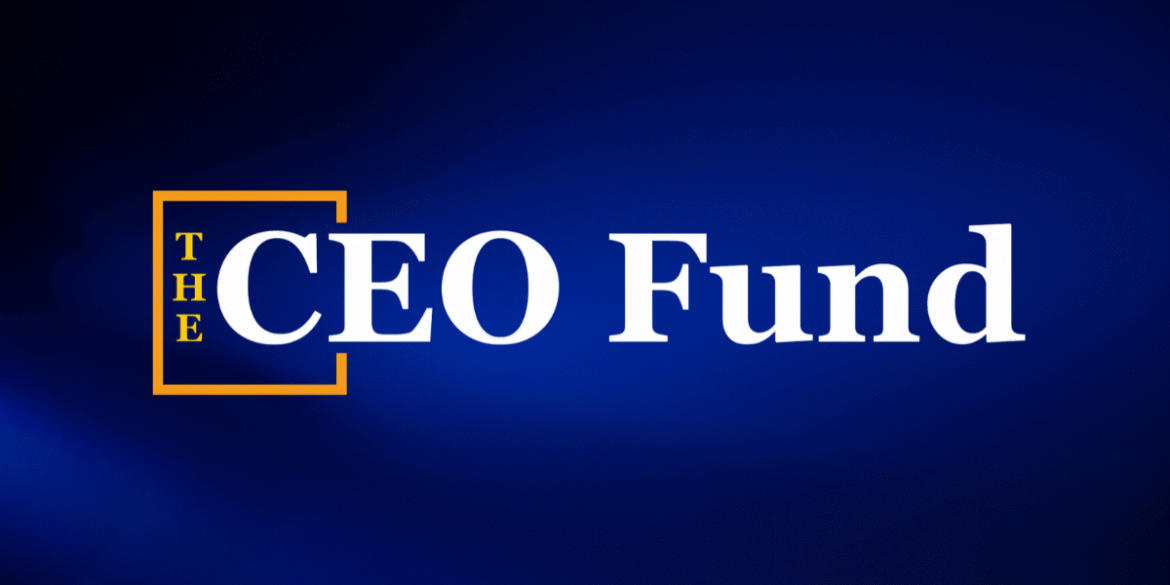 The CEO Fund logo on a blue background representing real estate income and wealth-building strategies.